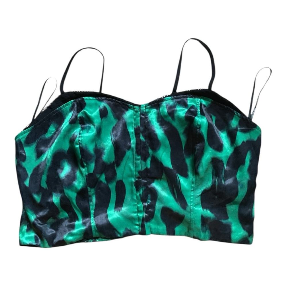 Forever 21 Green and Black Bustier